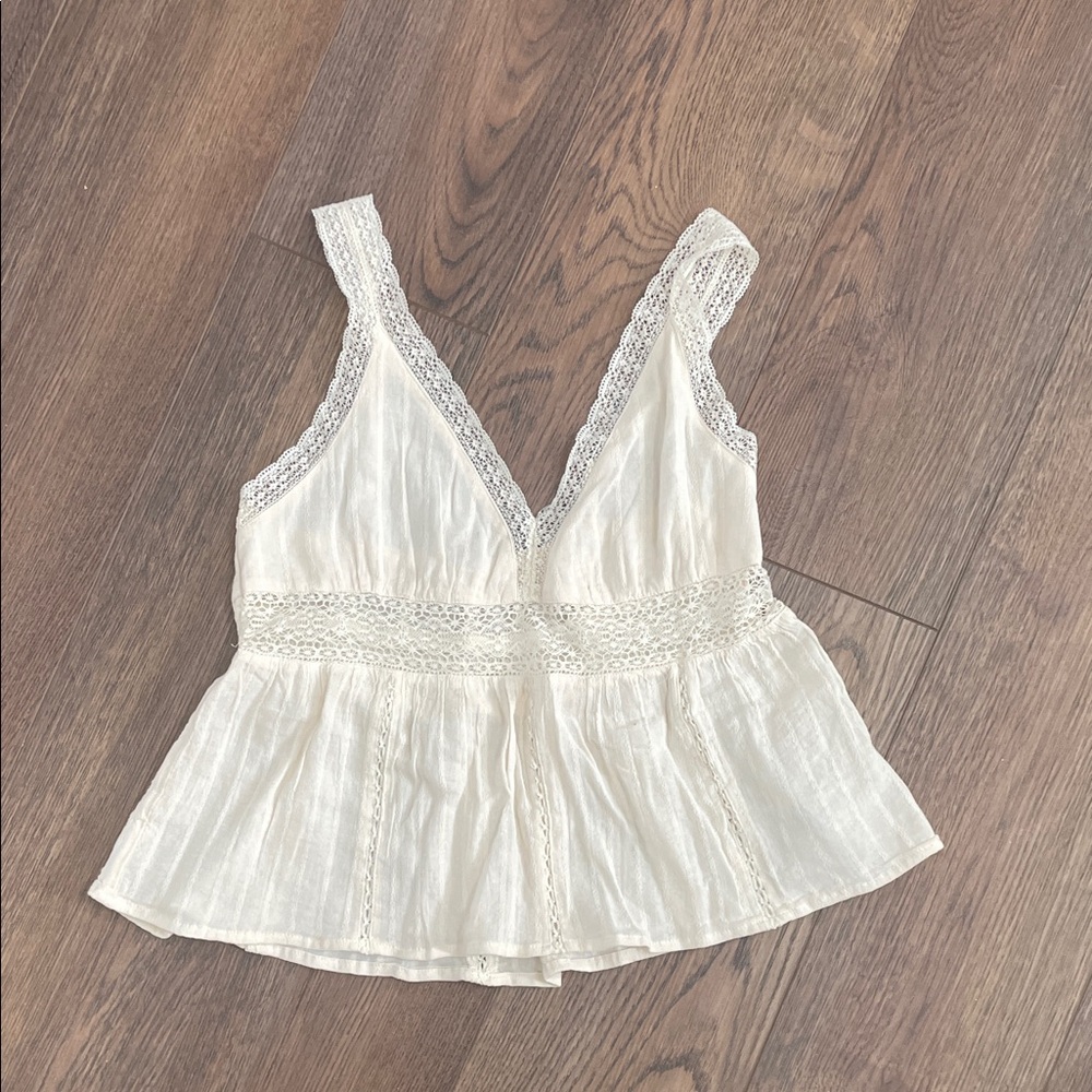 American Eagle Outfitters Cream Top